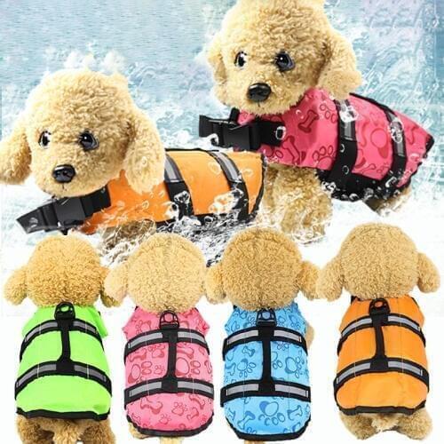 Pet dog life jacket swimsuit clothes supplies summer pet bathing suit big puppy dog life jacket dog jacket dog coat