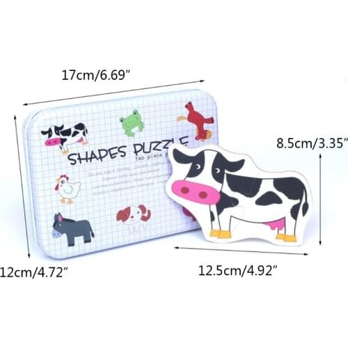 T5EC Baby Brain Teaser Wooden Shape Puzzle Busy Board for Learning Brain Development Interactive Sorting Game Toy Kids’ Gift