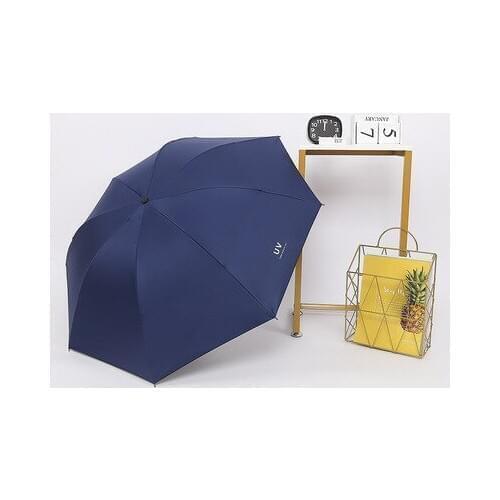 Fashion Portable Umbrella Rain Coating Three Folding Umbrellas Female Sunny Umbrella Parasol Lovely Paraguas Anti UV Umbrella 5z