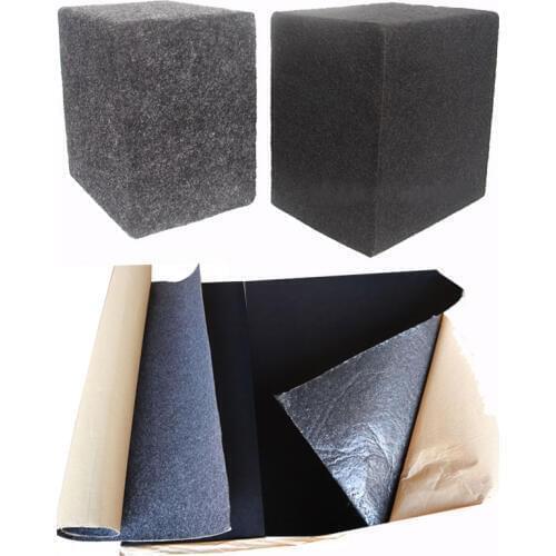 1x1m Subwoofer Speaker Felt Flannel Sound-absorbing DIY Self-adhesive Cloth 95AF