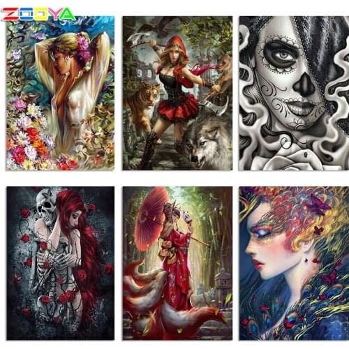 5D DIY Diamond Painting Sexy Woman Art &Flower Embroidery Diamond Painting Cross Stitch Rhinestone Mosaic Painting BJ1448