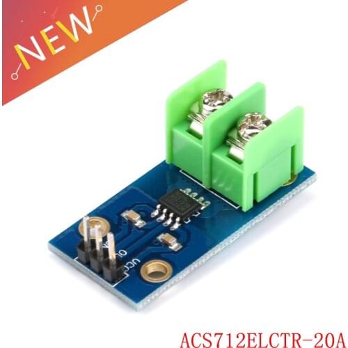 ACS712 20A Range Hall Current Sensor Module ACS712ELCTR-20A Current Sensor Module Sensing Chip AC and DC+- 20A