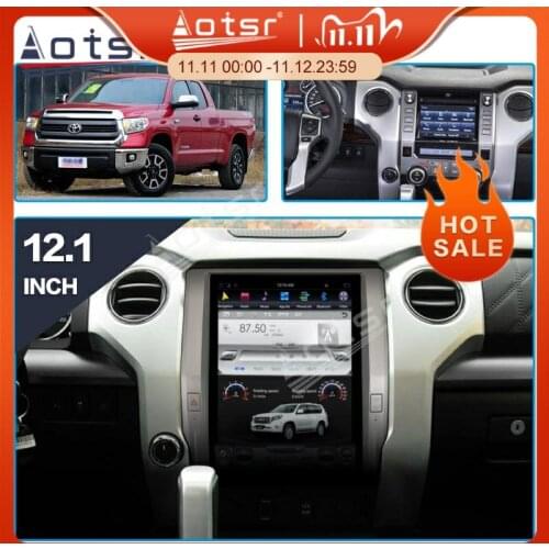 Tesla Style Android 32GB Car Radio GPS Navigation For Toyota Tundra 2014-2020 Multimedia Player Auto Stereo Head Unit Audio HD