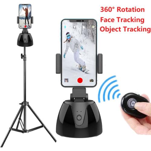 Auto Face Tracking Camera Gimbal Stabilizer Smart Shooting Holder 360 Rotation Selfie Stick Tripod for Live Vlog Video Recording