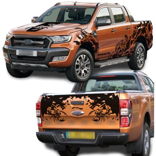 Car sticker car accessories Stealing Tomb theme stickers for Ford ranger or wildtrack 2012 2013 2014 2015 2016 2017 2018 2019