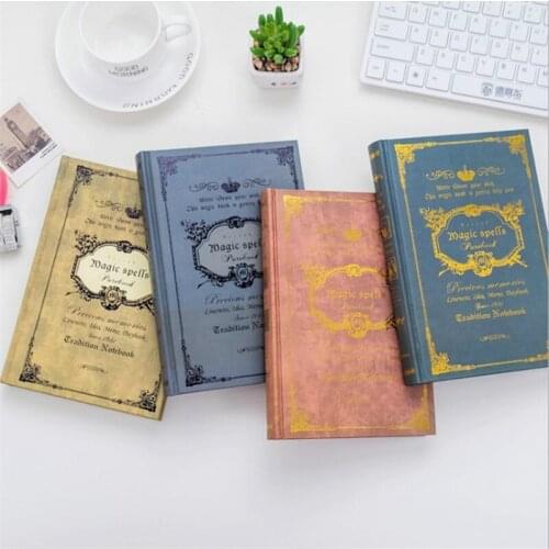 A5 European Retro Thick Magic Notebook Creative Thick Diary Book Classical Gifts for Students Office Supplies