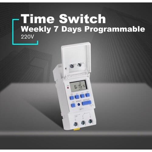 SINOTIMER AC 220V Digital Time Switch Meter Socket Power Energy Meters Timer Control for Electric Appliance Drop Shipping