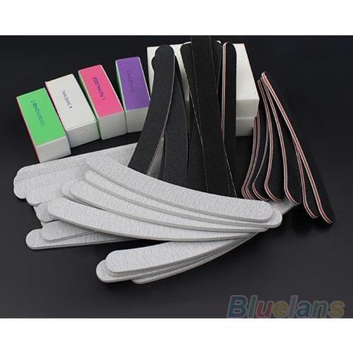 Hot sale 13 Pcs/Set Easy to Use Nail ProfessionalArt Sanding Files Buffer Block Acrylic UV Gel Manicure Tool Nail Sets & Kits
