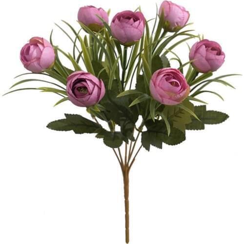 Fake Flowers Home Artificial 2021 new Artificial Flower Decorations Beautiful Fake Bouquet Tea Rose Ornaments Home Decor