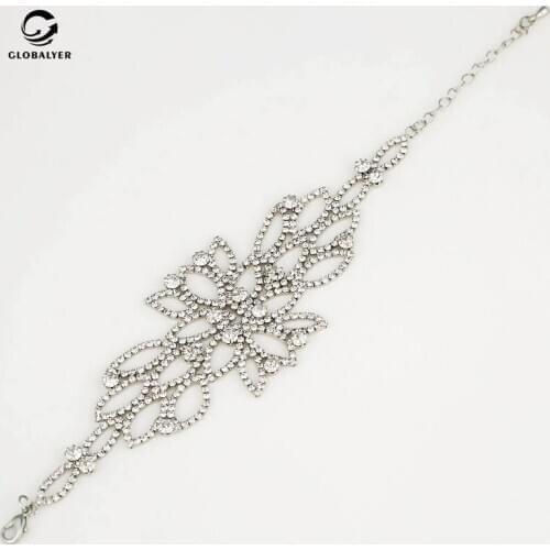 Korean classic personality wild fashion trendy women mix and match bracelet Luxury crystal bracelet Free shipping 112