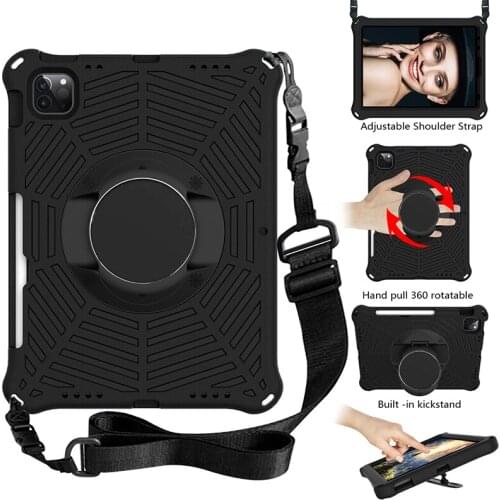 Eva Light Tablet Cover For Ipad new Pro 11 2021 Pro 2018 2020 11inch For ipad 10.9“ 2020 Air 4 Air4 Bracket Case Funda +strap