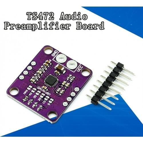 TS472 Amplifier Module Low Noise Electret Microphone Audio Preamplifier Board With 2.0 V Bias Output PDA audio development board