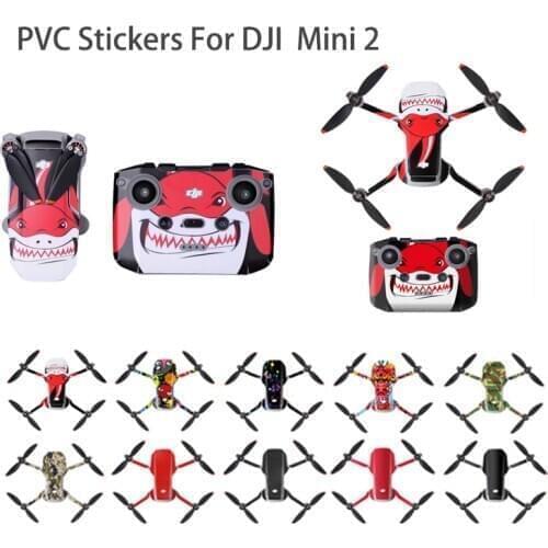Mavic Mini 2 PVC Stickers Protective Film Scratch-proof Decals Skin Accessories For DJI Mini 2 Drone Accessories