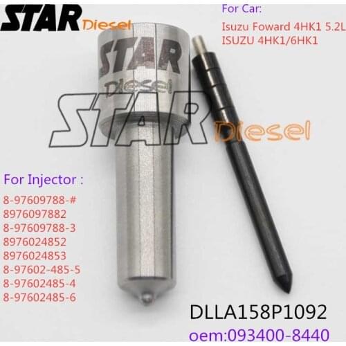 DLLA158P1092 DLLA158P844 093400-8440 Injector Nozzle Tips For Isuzu 8-97609788-# 8976097882 8-97609788-3 8976024852 8976024853