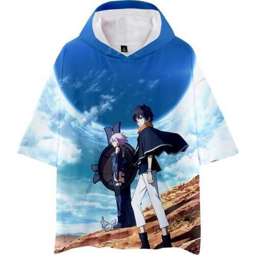 New Anime tshirt Fate Grand Order stay night Fujimaru Ritsuka Cosplay T-shirt Costume loose Tee Top Unisex Tops T Shirt