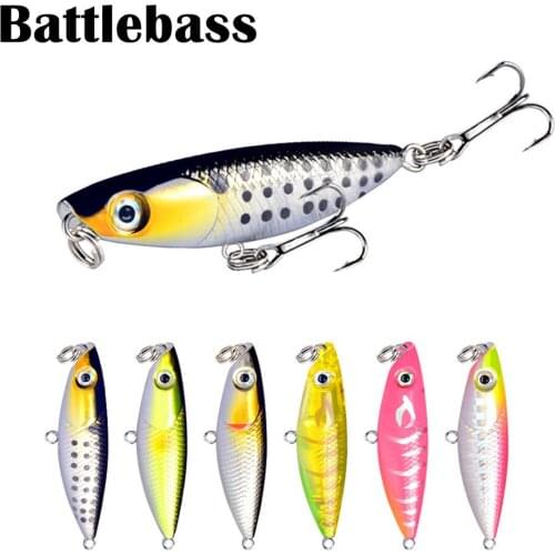 2021 NEW Sinking PENCIL 45mm 1.8g Tiny Topwater Wobbler Lures for Fishing, Mini Bass Fishing Popper Micro Plug