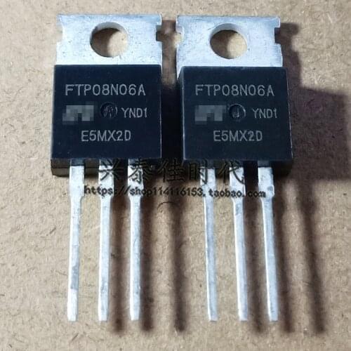 Original 5PCS/lot FTP08N06A 120A55V TO-220