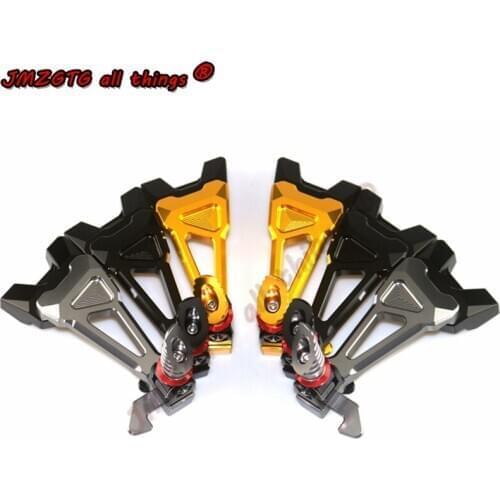 Motorcycle CNC Rear Footrests Bracket Kit Foot Pegs Rests Assembly For YAMAHA R6 2008 09 10 11 12 13 14 15 2016