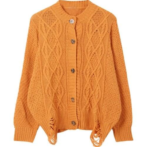 Casual Women Cardigan Sweater Winter Tops Warm Knitted Sweaters Long Sleeve Cardigan Coat Women Clothing Cardigans
