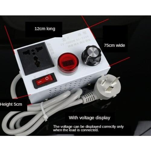 Single-phase AC motor speed regulator 4KW electronic speed switch pistol drill angle grinder polishing machine governor