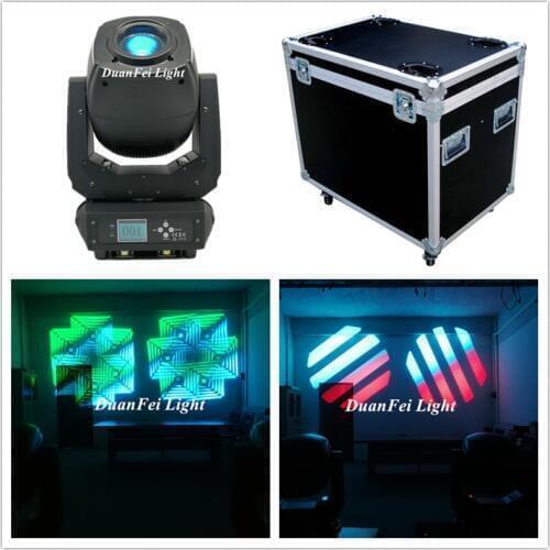 4pcs+Roadcase stage gobo light led moving head 230w lyre led zoom beam moving head 2 prisms gobo rotation moving