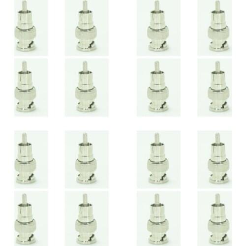 Free Shipping High Quaility 20pcs BNC Male to RCA Male Coax Connector Adapter Plug Cable CCTV Accessories