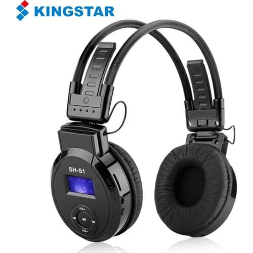 KINGSTAR ABS SH-S1 Bluetooth Headset Handfree Wireless Headphone ABS Foldable Sports Earphone Support TF Card/FM for Computer