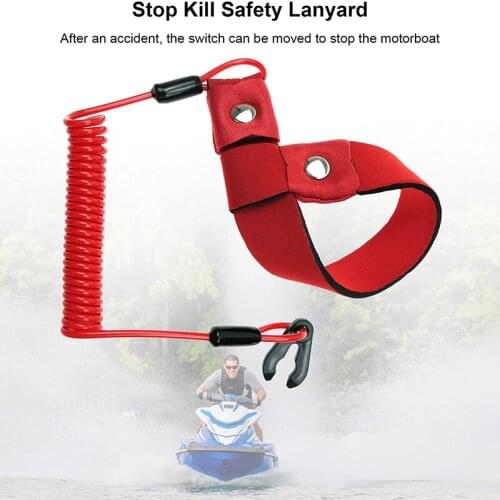 Stop Kill Safety Lanyard Fits Handlebar Switch Key Floating Emergency Flameout Rope for All Yamaha Jet Ski