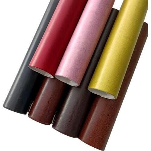 Textured Smooth PU Vegan Faux Leather Fabric Sheet for Making Belt/Decoration/Craft