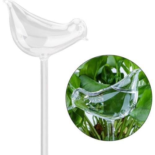 Garden Plants Flowers Water Feeder Watering Cans Clear Glass Watering Device Bird Shape Automatic Self Watering Devices