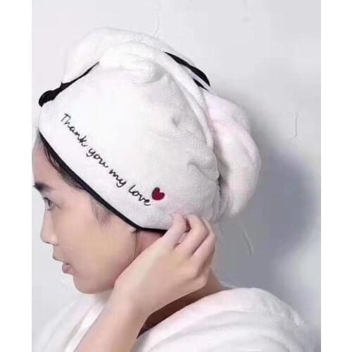 Thickening Coral Velvet Hair Rapided Drying Dryer Towel Bath Wrap Hat Quick Cap Turban Dry Bathroom Towels Microfiber Towel