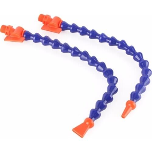 1Pc 1/4'' 3/8" 1/2"BSPT Male Threaded Round Flat Flexible Plastic Water Oil Coolant Pipe Hose For Lathe CNC With Regulate Switch