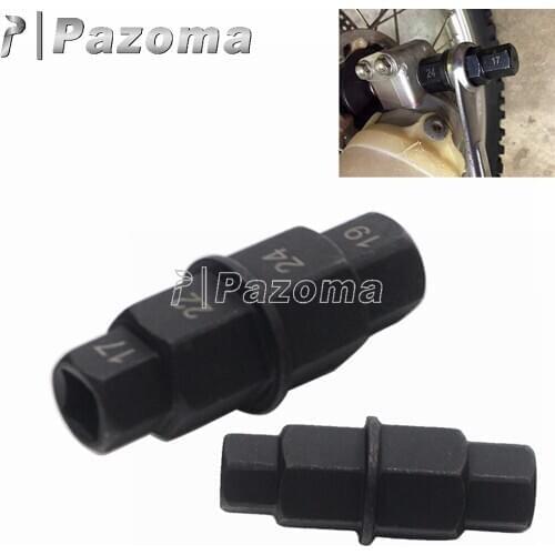 1PC 17 19 22 24 mm Motorcycle Front Wheel Axle Spindle Allen Socket Removal Tool Drive Splitter For Honda Kawasaki Suzuki Yamaha