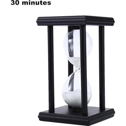 30 Minute Sand Hourglass Countdown Timing 14.5*8*8cm Modern Wooden Sandglass Sand Clock Timer Home Decoration Reloj De Arena