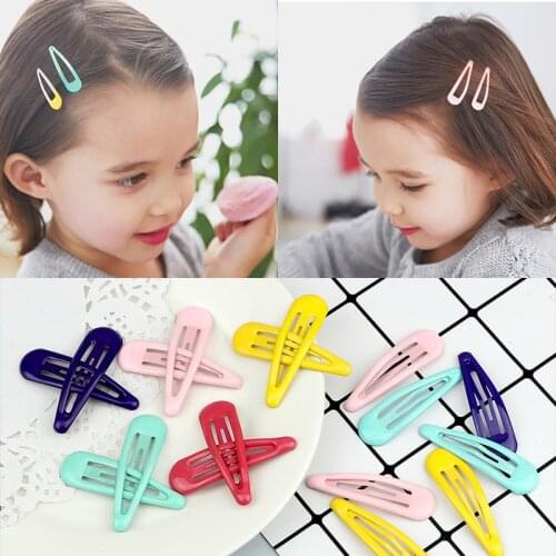 5PCS BB Hairpin Color Metal Barrettes for Baby Children Women Girl Hair Clip Pins Cute Styling Accessories Headwear Hairgrip New