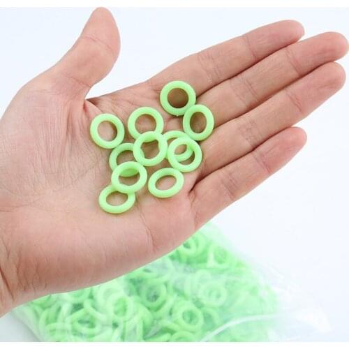 50Pcs/Pack Camping Nail Night Vision Luminous Ring Round Multi-functional Tents Accessories