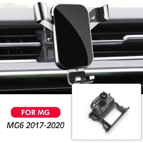 Car Mobile Phone Holder Air Vent Mount GPS Stand Gravity Navigation Bracket For MG MG6 2017-2020 Car Accessories