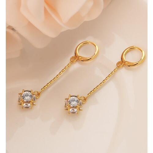 Bangrui Luxury Trendy Crystal ball beadsEarrings Gold Heart Cubic Zircon Earrings Fashion Women Original Jewelry
