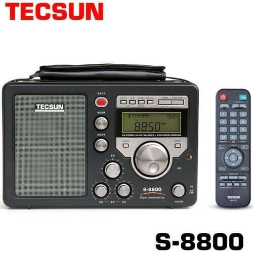 Free shipping Original TECSUN S-8800 PLL DSP AM/FM/LW/SW All band SSB Radio Receiver Stereo + Remote Control