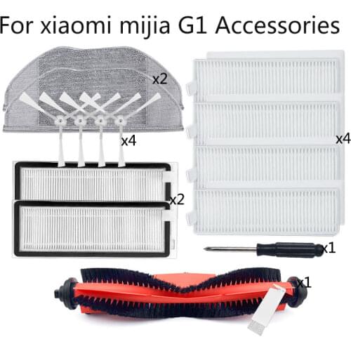 For Xiaomi Mijia MI G1 Main Side Brush Cover Rag Hepa Filter Charging Pile Accessories Parts Sweeping Robot Vacuum Cleaner Xaomi