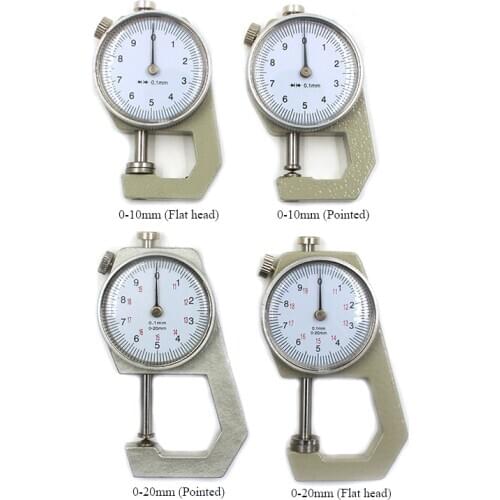 0.1mm Digital Thickness Gauge Meter Leather paper film Thickness Measuring Tool 0-10mm 0-20mm Thickness Gauge Leather tools
