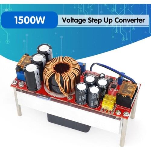 DC-DC 1500W 30A Voltage Step Up Converter Boost CC CV Power Supply Module Step Up Constant Current Module DC-DC 10-60V to 12-97V