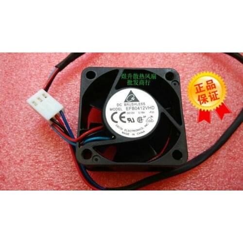 Delta EFB0412VHD DC12V 0.18A 40*40*20MM 4cm 4020 3-line Axial Cooling Fan