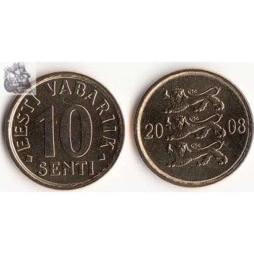 Estonia 10 Cents Coin Europe New Original Coins Unc Commemorative Edition 100% Real Rare Eu Random Year