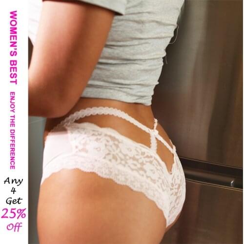 French bralette Sexy Seamless Underwear Strap Bow Hollow Lace Transparent Clear Quick-Drying Underwear Ms Briefs Mid-Rise sets