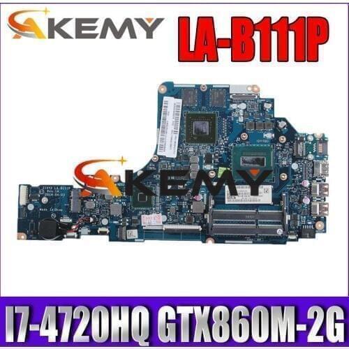 HD LA-B111P Laptop motherboard For Lenovo Y70-70 Teste mainboard original I7-4720HQ/4710HQ GTX860M-2G