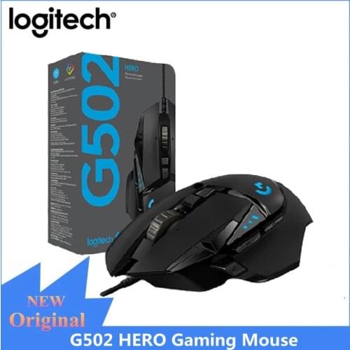 Logitech G502 HERO High Performance Gaming Mouse 16000 DPI Wire Mice Adjustable Light Synchronizatio For Mouse Gamer RGB upgrade
