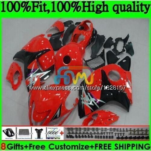 Injection For SUZUKI Hayabusa GSXR1300 08 09 10 11 12 Red black hot 56BS.65 GSX-R1300 GSXR 1300 2008 2009 2010 2011 2012 Fairing