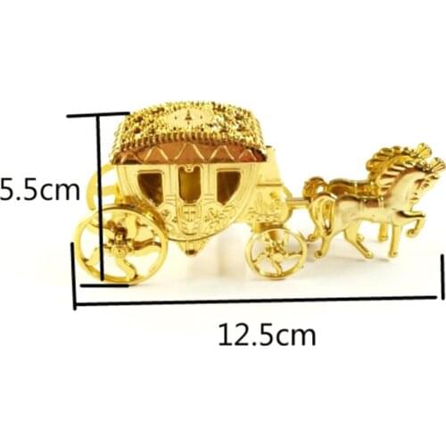 Creative European Royal Carriage Exquisite Candy Storage Box Cute Home Dector 13.5x4.5x6cm High Quality