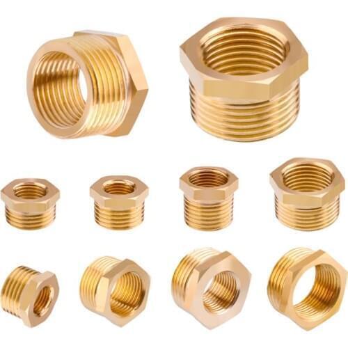 1 Piece Brass Connector G 1/8'' 1/2" 3/4" 1" Male Thread Durable Inner Outer Wire Adapter Garden Irrigate Water Pipe Fittings